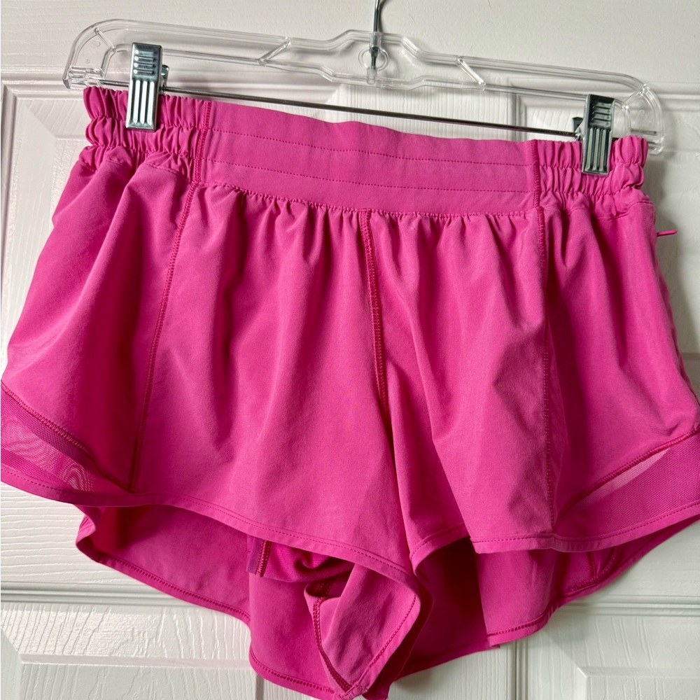 Lululemon Athletica Pink Hotty Hot Athletic Shorts